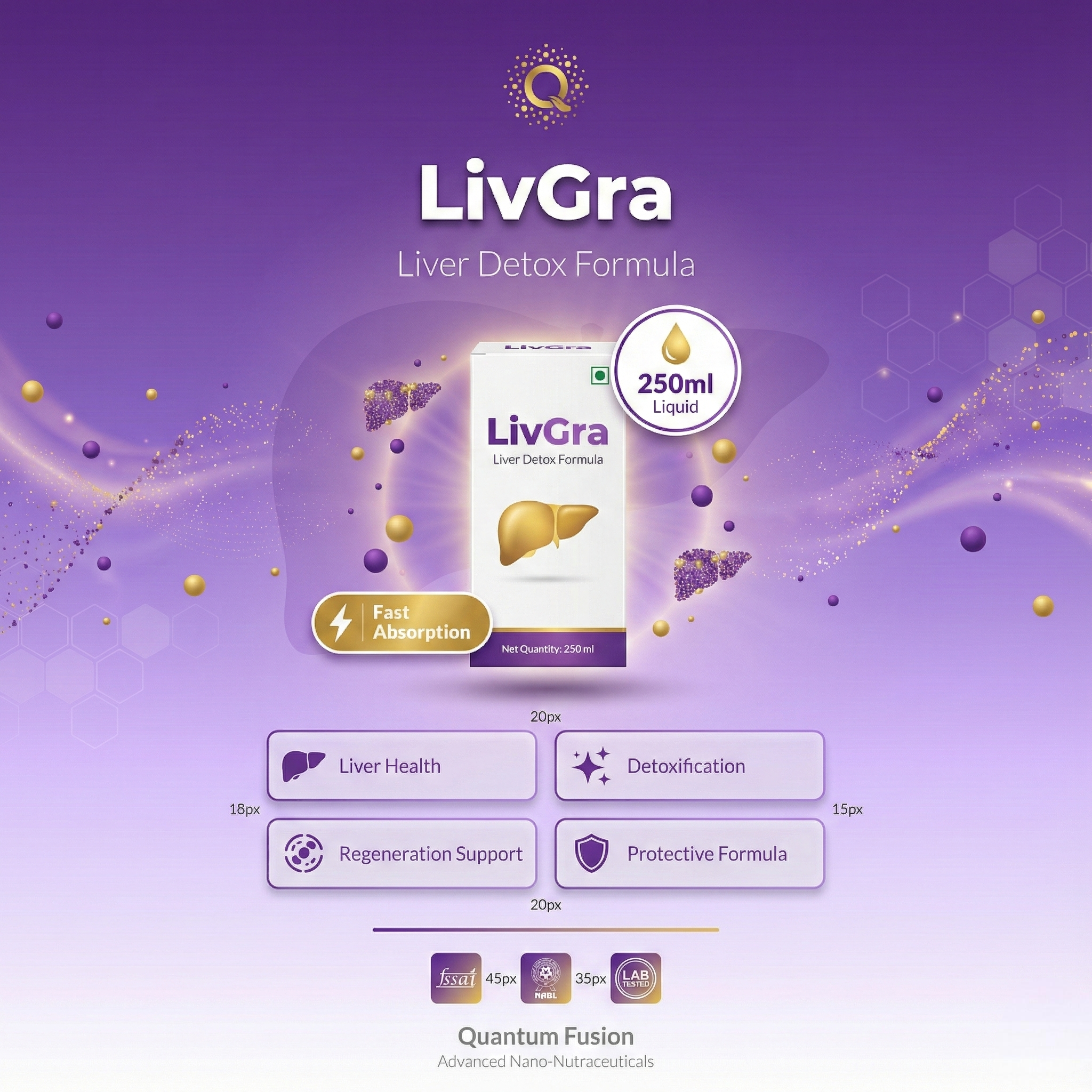 LivGra (250ml) Quantum Fusion Quantum Nano Medicine Manufacturer