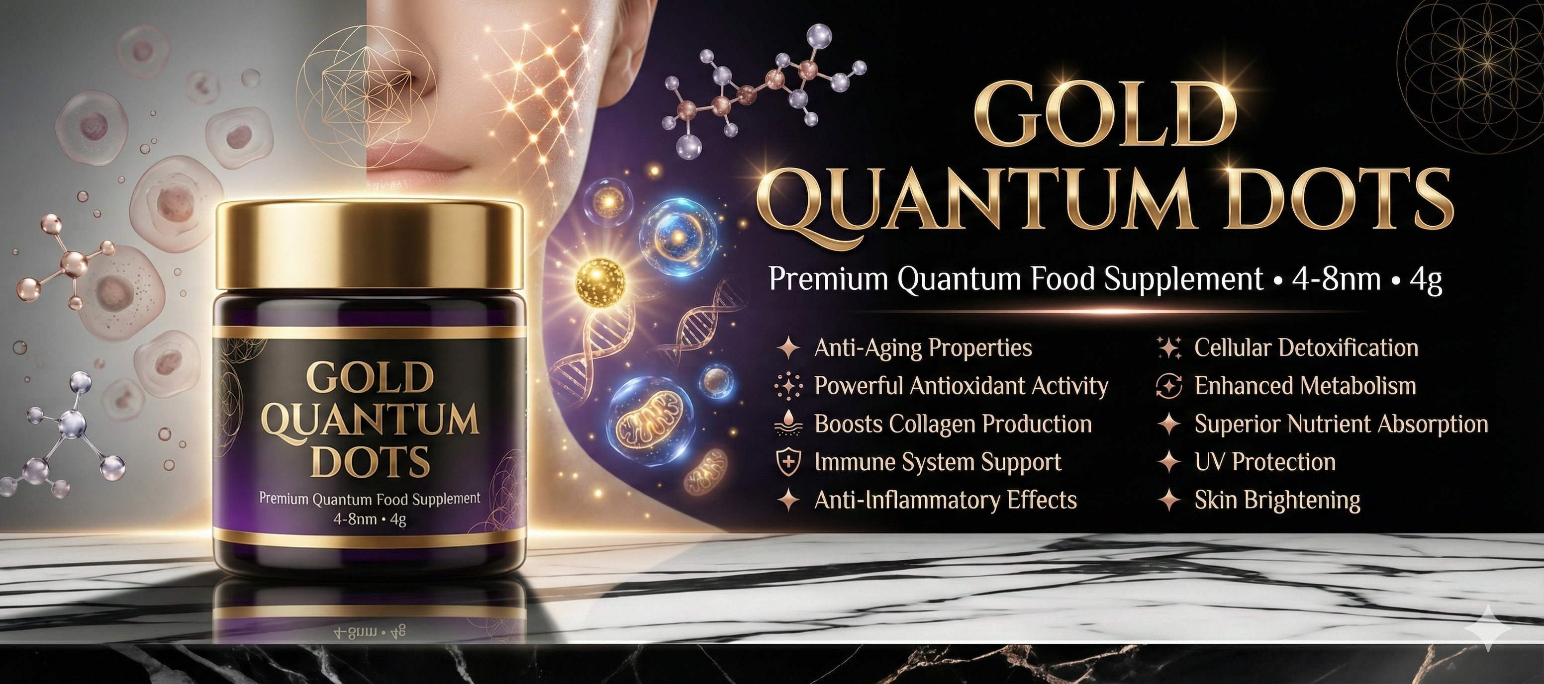 Gold Quantum Dots Quantum Fusion